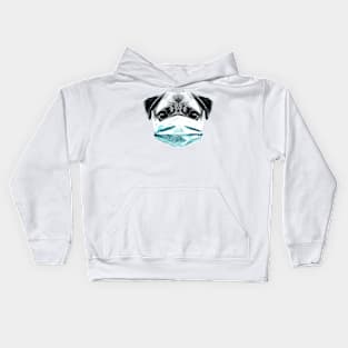 Quarantine house pug Kids Hoodie